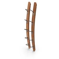 Wooden Mounted Vertical Wine Rack PNG & PSD Images