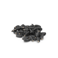 Black Sunflower Seeds Pile PNG & PSD Images