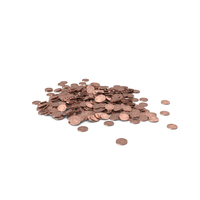One Euro Cent Pile PNG & PSD Images