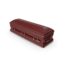 Classic Design Wooden Funeral Casket PNG & PSD Images