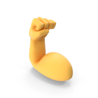 Flexed Biceps Emoji PNG & PSD Images