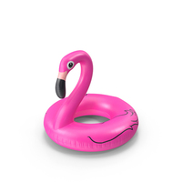 Inflatable Flamingo Swimming Ring PNG & PSD Images