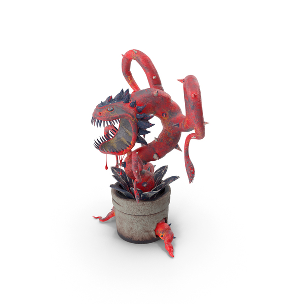 Carnivorous Flytrap Plant Red PNG & PSD Images