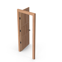 Door Open Cherry Wood PNG & PSD Images