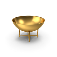 Iron Fire Bowl Gold PNG & PSD Images