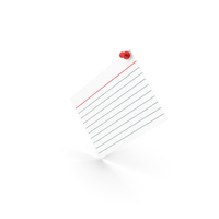 Index Card With Push Pin PNG & PSD Images