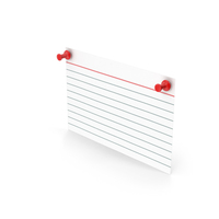 Index Card And Push Pins PNG & PSD Images