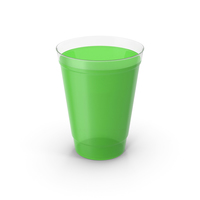 Plastic Juice Cup Green PNG & PSD Images