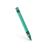Crayon Turquoise PNG & PSD Images