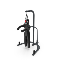 Leather Grappling Dummy with Stand PNG & PSD Images