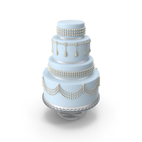 Light Blue Wedding Cake PNG & PSD Images
