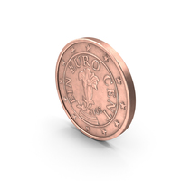 One Euro Cent Coin PNG & PSD Images