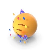 Party Face Emoji PNG & PSD Images