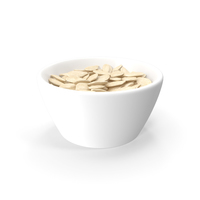 Pumpkin Seeds with Shell in a Ceramic Bowl PNG & PSD Images