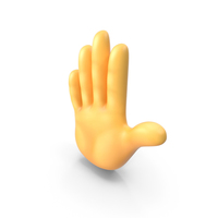 Raised Hand Emoji PNG & PSD Images