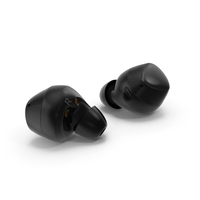 Samsung Galaxy Buds Plus TWS Earbuds Black PNG & PSD Images