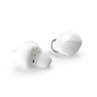 Samsung Galaxy Buds Plus TWS Earbuds White PNG & PSD Images