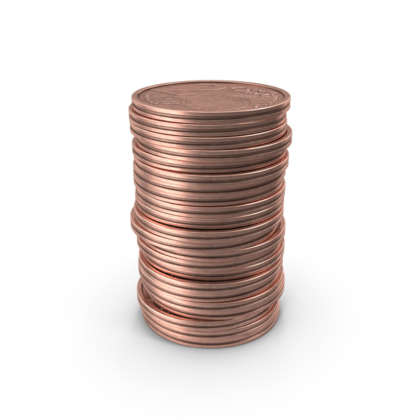 Stack of Two Euro Cent Coin PNG & PSD Images