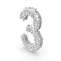 Tech Alphabet Number 3 PNG & PSD Images