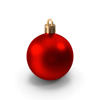Red Metal Ball Ornament PNG & PSD Images