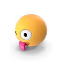 Winking Face with Tongue Emoji PNG & PSD Images