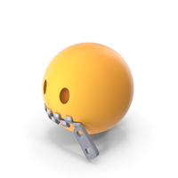 Zipper Mouth Emoji PNG & PSD Images