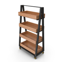Storage Rack with Wheels PNG & PSD Images