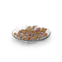 Plate With Wrapped Lollipops PNG & PSD Images