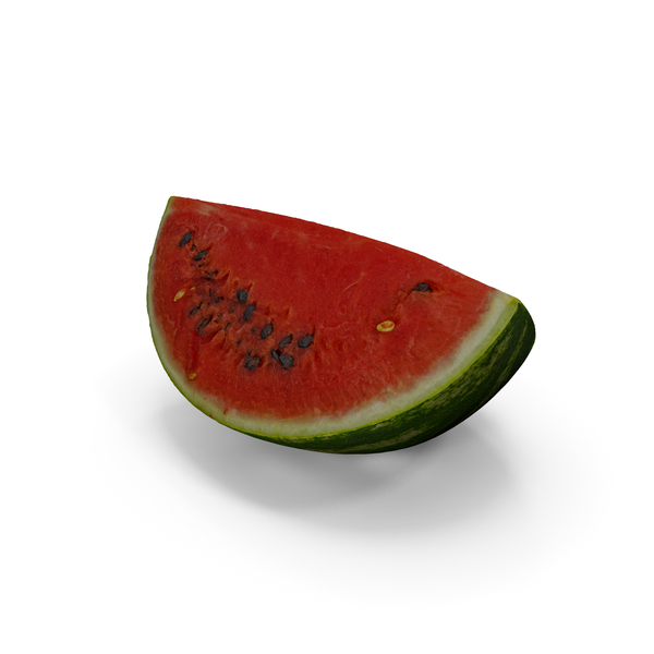 Watermelon Quarter Slice Realistic PNG & PSD Images