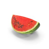 Watermelon Quarter Slice Realistic PNG & PSD Images