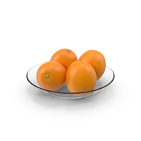 Plate glass with oranges PNG & PSD Images