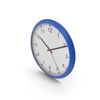 Wall Clock Blue PNG & PSD Images