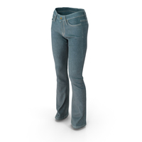 Women's Jeans Blue PNG & PSD Images