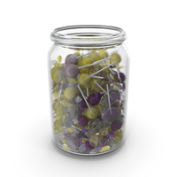 Jar With Mixed Wrapped Hard Candy PNG & PSD Images