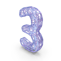 Organic Alphabet Number 3 PNG & PSD Images