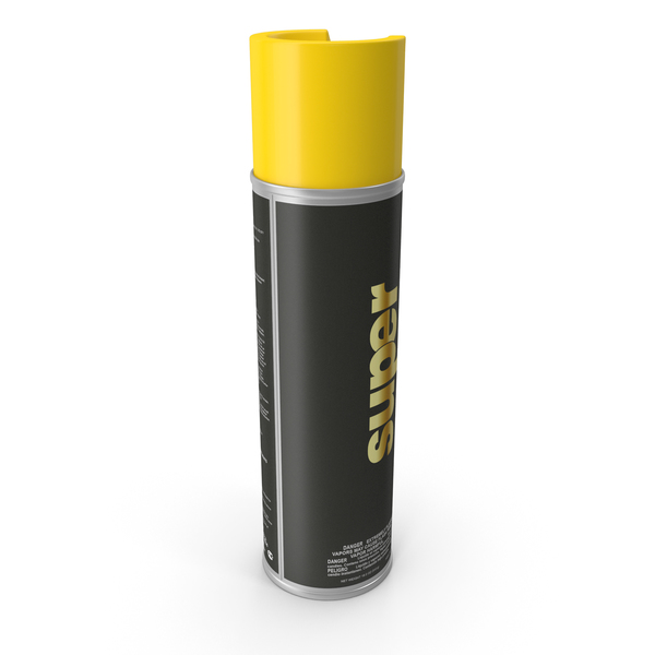 Aerosol Yellow Traffic Striping Paint PNG & PSD Images