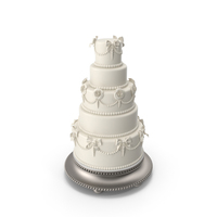 White Traditional Wedding Cake PNG & PSD Images
