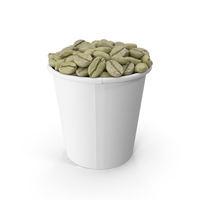 Unroasted Green Coffee Beans in a Cup PNG & PSD Images