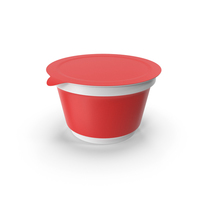 Sour Cream Cup Red PNG & PSD Images