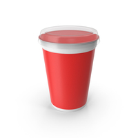 Yogurt Cup Red PNG & PSD Images