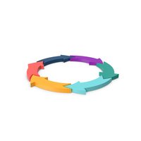 Circular Arrows Diagram PNG & PSD Images