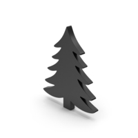 Black Symbol Pine Tree PNG & PSD Images