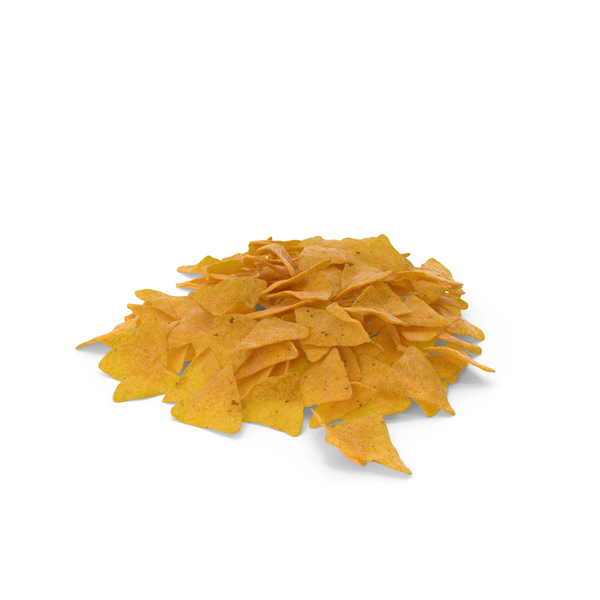 Pile Of Corn Tortilla Nacho Chips PNG & PSD Images
