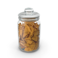 Jar with Corn Tortilla Nacho Chips PNG & PSD Images