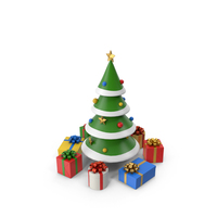 Cartoon Christmas Tree PNG & PSD Images