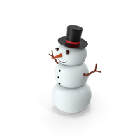 Cartoon Snow Man PNG & PSD Images