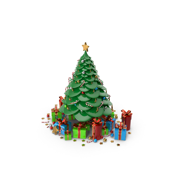Cartoon Christmas Tree PNG & PSD Images