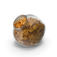Spherical Jar with Corn Tortilla Nacho Chips PNG & PSD Images