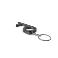 No Touch Tool Keychain Black PNG & PSD Images