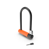 Heavy Duty Bicycle U Lock PNG & PSD Images